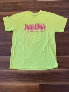 WANIMA ワニマ Everybody Tシャツ ワンチャン 蛍光黄色　メンズL 未使用に近い　1652