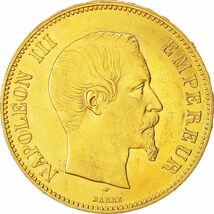 ナポレオン3世　1855年　ナポレオン　コイン　　ビンテージ　ヴィンテージ　 限定　レア　入手困難　金貨 Napoleon フランス_画像1