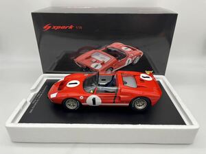 Spark 1/18 Ford GT40 X1 Winner 12H Sebring 1966 Ken Miles & Lloyd Ruby スパーク フォード GT40 1位 1966 セブリング 12H