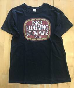 古着　NO REDEEMING SOCIAL VALUE Tシャツ　Lサイズ Olde English 800 NYHC