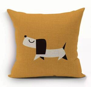  Dux fndo Dux pillowcase dog pattern dog stylish lovely yellow color dog goods small size dog interior present 