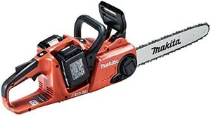 【新品送料無料】マキタ 充電式チェンソー ガイドバー350mm 赤 18V 6Ahバッテリ2本・充電器付 MUC353DGFR