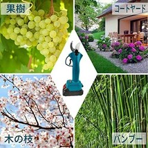 【新品送料無料】充電式剪定ばさみ コードレス、newox園芸用剪定用具 電動剪定バサミ ブラシレスモーター搭載 プロ、切断径30mm り_画像6