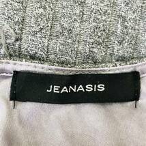 a01846 美品 JEANASIS ジーナシス セットアップ風 ノースリーブ ポケット付 ロング丈 F グレー レディース シンプルデイリーカジュアル_画像9