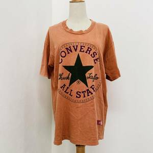 a01876 80s 90s ヴィンテージ CONVERSE コンバース Tシャツ USA製 オールスターロゴ ゆったり 古着感 色落ち ベーシックカジュアルスタイル