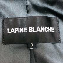 a02057 極美品 LAPINE BLANCHE ラピーヌブランシュ 長袖ジャケット 日本製 肩パット付 9号 総柄 上品 華やか フォーマルイブニングウェア_画像8