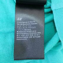 a02419 美品 BASIC H&M エイチアンドエム タンクトップ インナー レース シンプル U(US) 緑色 無地 レディース エレガントガーリーチック_画像10