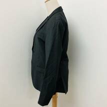a02509 美品 BLACK BARRETT ブラックバレット ジャケット 毛混 シングル2つボタン サイドベンツ 46 グレー オフィススタイリッシュルック_画像4