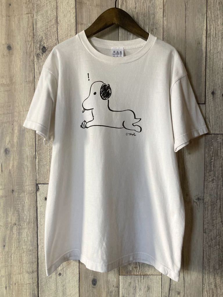 TETSUROD Snoopy Illustration dessinée à la main T-shirt Tetsurod Kyary Pamyu Pamyu Nakano Ropeway Anono-chan USJ coordination Style Harajuku Style mine terrestre, Taille M, col rond, Une illustration, personnage