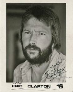 1990年 Eric Clapton エリック クラプトン サイン フォト