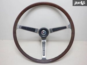 日産 NISSAN 純正 B10 サニー ステアリング ハンドル ホイール 木目 ウッド 内装品 スポーツオプション ホーンボタン付 即納 棚G2