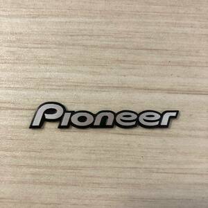 Pioneer Pioneer aluminium emblem plate silver / black carrzzeria Carozzeria ld