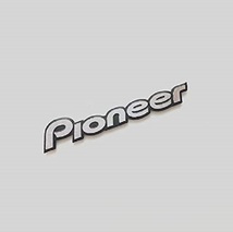 Pioneer パイオニア アルミ エンブレム プレート シルバー/ブラック carrzzeria カロッツェリア bs_画像4