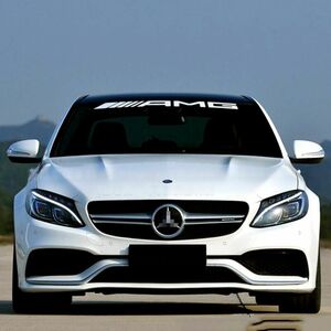 35インチ AMG メルセデスベンツ Mercedes Benz ウインドシールド デカール ステッカー ホワイト 白 90cm w