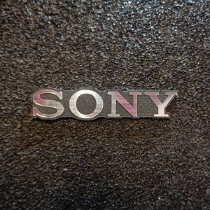 SONY Sony aluminium emblem plate silver / black hd