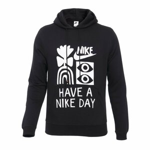 ■ナイキ ハイブリッド スマイル フレンチテリー プルオーバー フーディ ブラック 新品 Lサイズ NIKE HBR-S FT PO HOODIE DQ4172-010