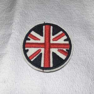 ユニオンジャック ラウンド ワッペン■パッチ 刺繍 アイロンプリント イギリス 英国 モッズ ザフー THE WHO パンク スキンヘッズ MODS