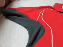 YONEX ヨネックス ポロシャツ サイズM　胸囲88～96㎝胴囲74～82㎝身長167～173㎝ Very Cool 97％UVカット 赤 日本製_画像5