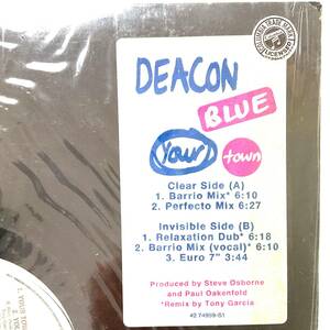 未開封未使用新品 US ORIGINAL 1992 デッドストック DEACON BLUE Your Town REMIXES CLEAR VINYL Paul Oakenfold & Steve Osborne UNPLAYED