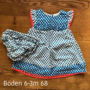 mini boden ワンピース　3-6m 68 美品