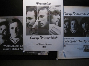 CROSBY, STILLS & NASH (re. Buffalo Springfield/The Byrds)◎デビュー広告全3種[1969年USビルボード版]◎高精度レプリカ[残り1部]