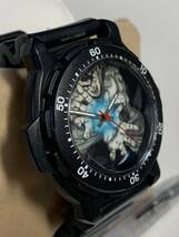 Ｂ434　腕時計　リストウォッチ　ドラゴンボール超　保護テープ付　かめはめ波　3針　ブラック_画像3