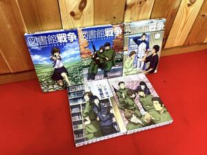 アニメDVD 図書館戦争　初回生産限定版　1巻から5巻　ポストカード＆シール付き