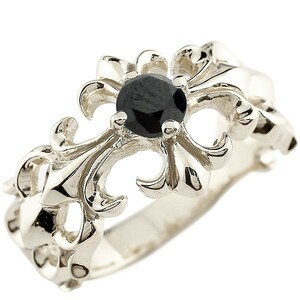 Cross Black Diamond Silver Ring Wide Ring Diamond Rinky Ring Sv Sv Ladies Sale Sale