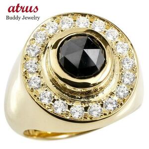 Мужское кольцо черное алмазоооооооооооопбединое бриллиант желтый золото k10 застрахованное кольцо с бриллиантом. Большое зерно 10 золото