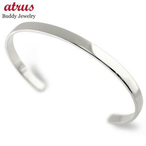  platinum bangle lady's 4 millimeter width bracele pt900 forged simple metal woman free shipping sale SALE