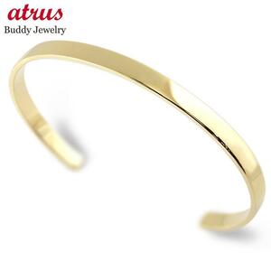  Gold bangle men's 4 millimeter width bracele 10 gold yellow gold k10 10k forged simple metal man free shipping sale SALE