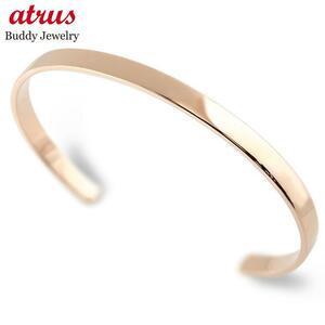  Gold bangle men's 4 millimeter width bracele 10 gold pink gold k10 10k forged simple metal man free shipping sale SALE