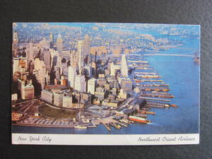  North waist * Orient aviation # New York # Vintage picture postcard 