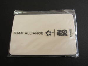 スターアライアンス■20周年記念■バゲージタグ■パスケース■白■STAR ALLIANCE 20 YEARS■ANA■ユナイテッド■2017年