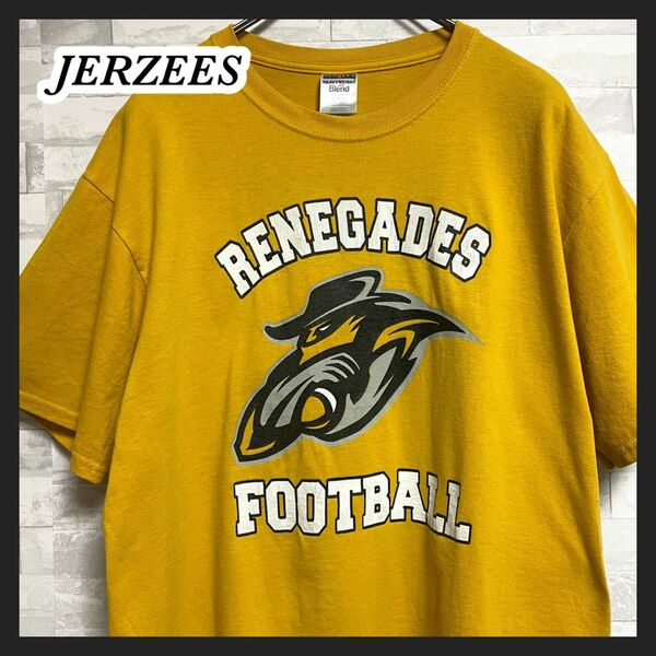 【JERZEES】ジャージーズ　RENEGADES FOOTBALL BLEND メンズ　Lサイズ　HERNANDEZ 7番　古着