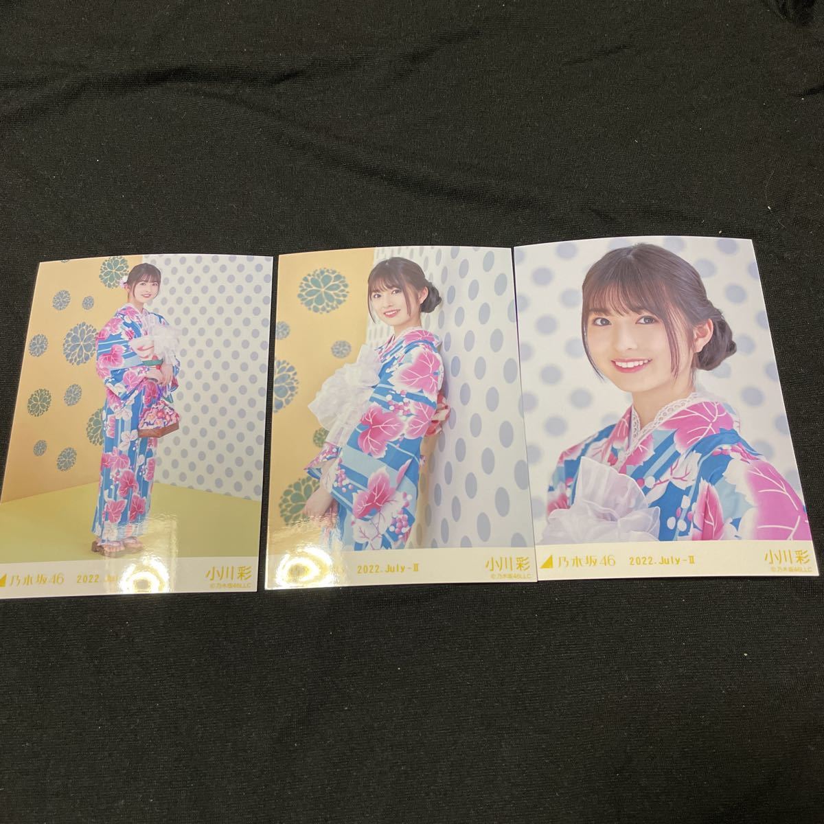 Aya Ogawa 3 types 3 pièces complètes [Yukata] Midsummer National Tour 2022 Raw Photo Nogizaka46 Original Random Jingu Nagoya Fukuoka Miyagi Hiroshima, Ligne Na, de, Nogizaka46