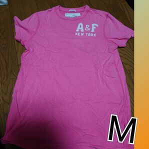 アバクロ Tシャツ 半袖Tシャツ ピンク アバクロンビー&フィッチ メンズ