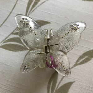  hair ornament clip butterfly . lame 1000 jpy. commodity..