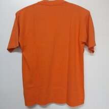 80s アメリカ製　Tシャツ M オレンジ　キャラクター　100%COTTON ヘルスニット　アメカジ古着　sy3618_画像4
