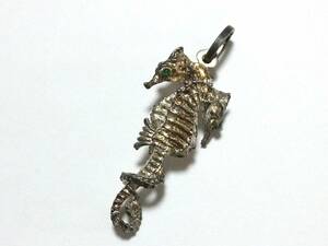 vintege UNOAERRE ウノアエレ ペンダント pendant top silver 925 seahorse motif charm