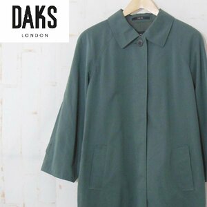 ダックス DAKS■ステンカラーコート/日本製■9AR■グリーン系 ※NK3629278