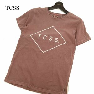 TCSS The Critical Slide Society ティーシーエスエス 春夏 ビッグ ロゴ★ 半袖 カットソー Tシャツ Sz.S　メンズ　C3T05948_6#D