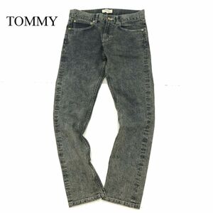 TOMMY トミー ヒルフィガー 通年 ブリーチ加工★ スリムフィット ストレッチ デニム パンツ ジーンズ Sz.M　メンズ　C3B02707_7#R