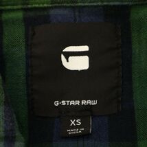 G-STAR RAW ジースター ロウ LANDOH SHIRT 長袖 チェック★ ワーク シャツ Sz.XS　メンズ 緑　C3T06493_7#C_画像5