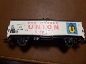 鉄道模型増設に最適ですメルクリンDORTMUNDER UNION BIER ビール運搬車１３センチ 貴重品美品