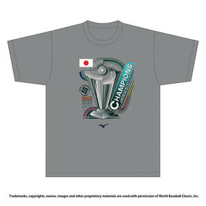 2023WBC優勝記念オーセンティックTシャツ【MIZUNO製】ユニセックスLサイズ