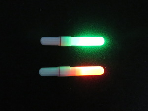 緑 10個入り 電池付き LED 竿先ライト CR311/BR311（ケミホタル 穂先 鈴）