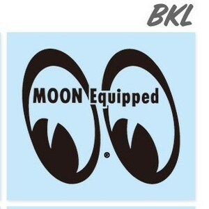 MOON Equipped Eyeshape Die Cut MOONEYES ステッカー　BKL