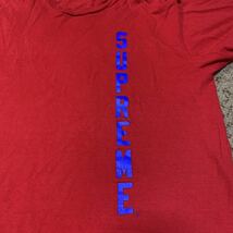 Supreme スラッシャー スケボー コラボ Tシャツ シュプリーム THRASHER Lサイズ 赤×青USA製_画像2
