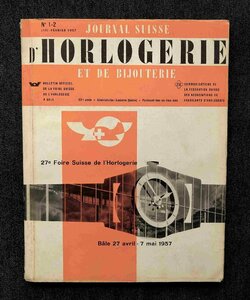 1957 year Switzerland high class wristwatch Journal Suisse d'Horlogerie clock manufacture Adrien Philippe Patek * Philip .. person Patek Philippe/ Rolex 